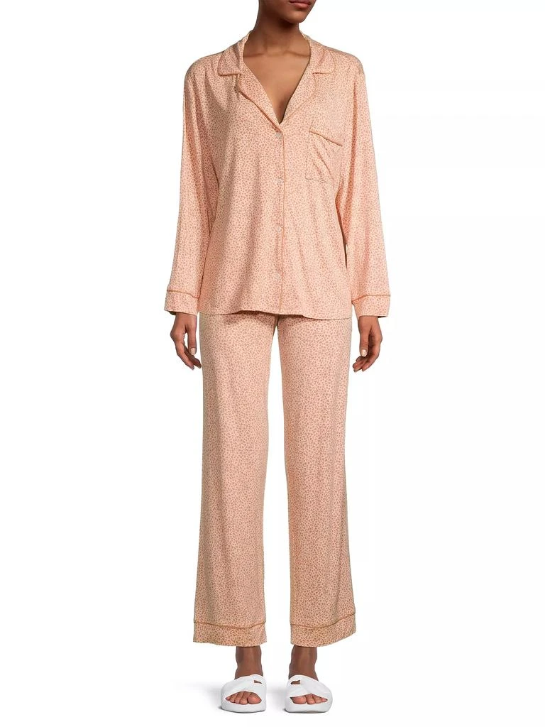 商品Eberjey|Gisele Two-Piece Pajama Set,价格¥705,第3张图片详细描述