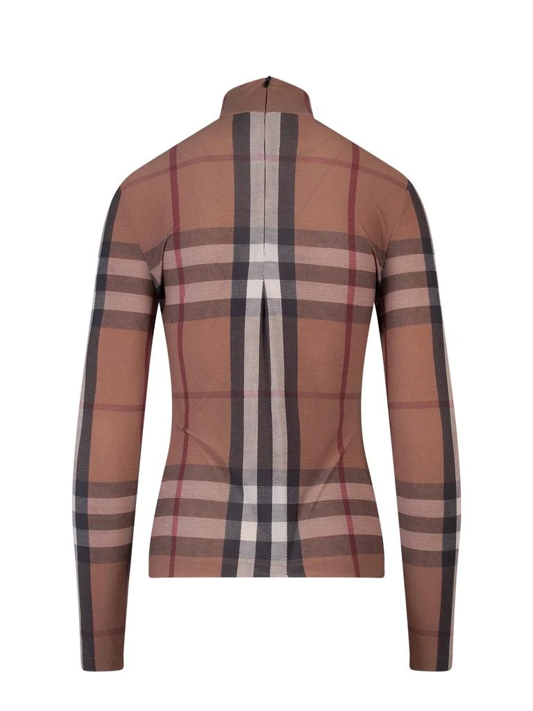 商品Burberry|Burberry Checked High-Neck Long-Sleeved Top,价格¥3473,第2张图片详细描述