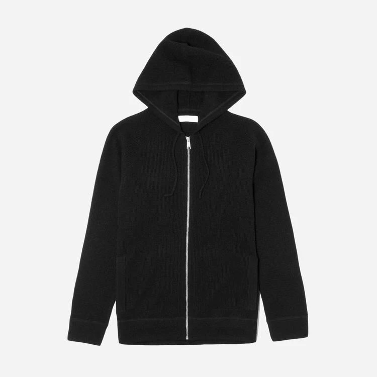 商品Everlane|The Waffle-Knit Cashmere Zip Hoodie 羊绒连帽拉链卫衣,价格¥1233,第1张图片