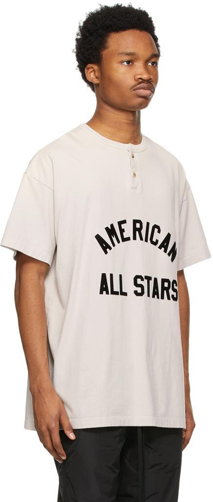 商品Fear of god|Off-White 'American All Stars' Short Sleeve Henley,价格¥2634,第4张图片详细描述