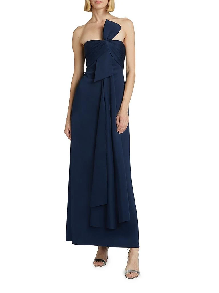 商品Badgley Mischka|Neoprene Bow Gown,价格¥1755,第2张图片详细描述