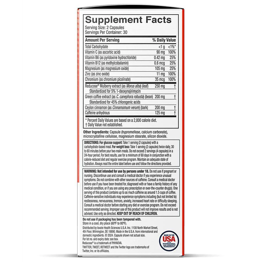 商品Hydroxycut|Pro Clinical Glucose Support,价格¥219,第4张图片详细描述