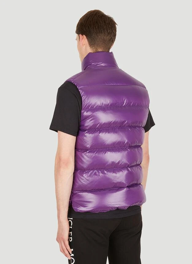 商品Moncler|Tibb Sleeveless Jacket in Purple,价格¥7162,第4张图片详细描述