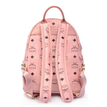 商品[国内直发] MCM|MCM STARK 系列 女士 浅粉色 侧钉小号双肩背包 MMK7AVE37PZ001,价格¥4117,第4张图片详细描述
