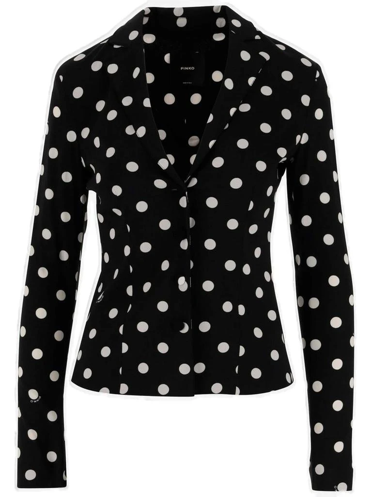 商品PINKO|Pinko Polka Dot Single-Breasted Tailored Blazer,价格¥2735,第1张图片