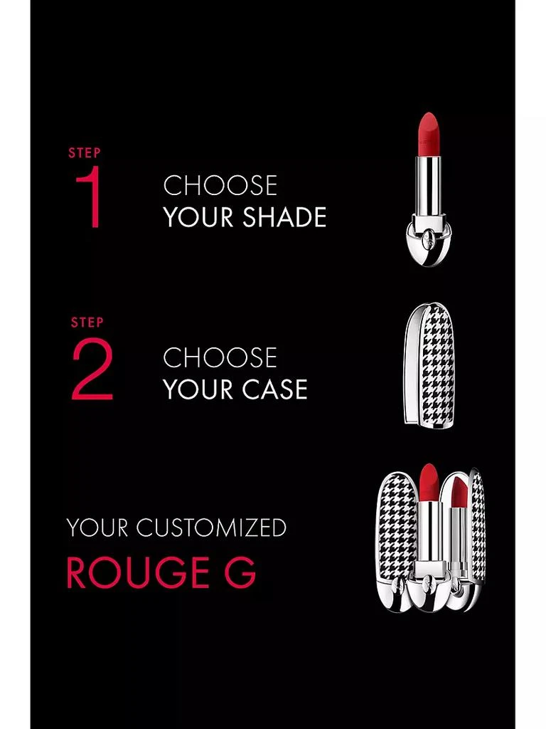 商品Guerlain|Rouge G Customizable Luxurious Velvet Matte Lipstick,价格¥269,第5张图片详细描述