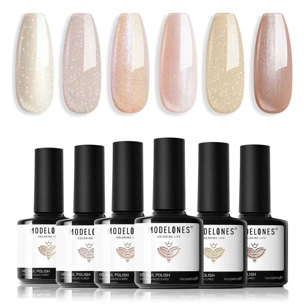 6 Shades Gel Nail Polish Set Collection 商品