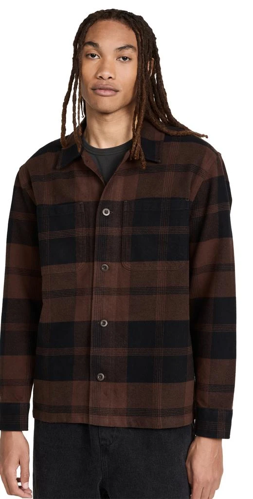 商品Madewell|Madewell Indoor Boxy Shirt Jacket Heavy Brushed Flannel,价格¥815,第1张图片