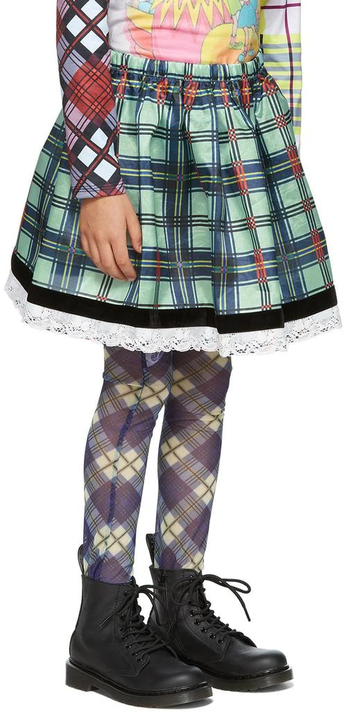 商品CHOPOVA LOWENA|SSENSE Exclusive Kids Green Check Skirt,价格¥482,第3张图片详细描述