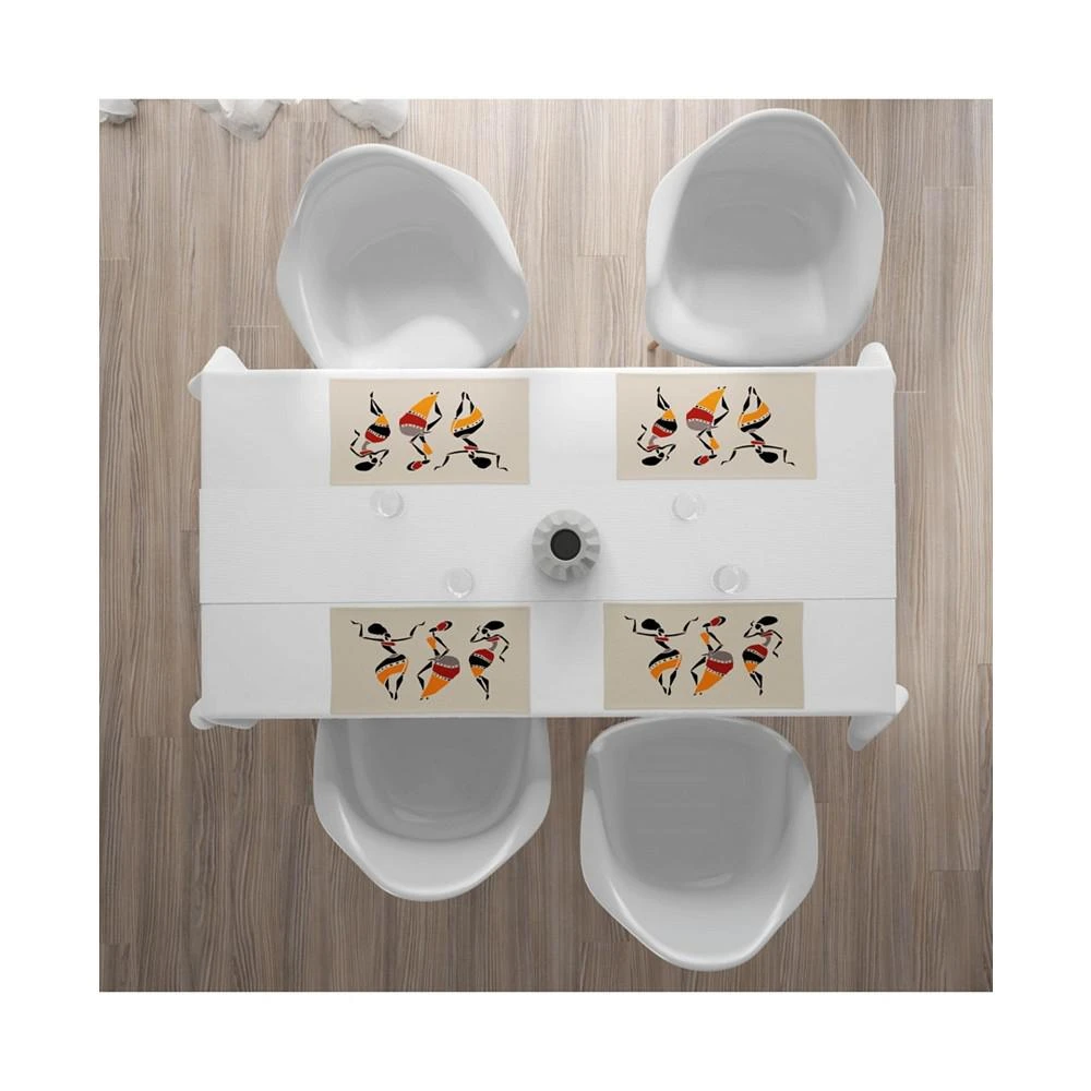 商品Ambesonne|African Place Mats, Set of 4,价格¥477,第2张图片详细描述