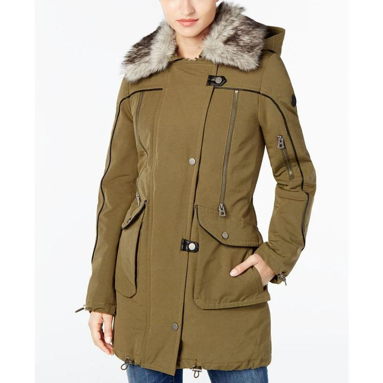 商品Lucky Brand|Faux-Fur-Trim Piped Parka,价格¥823,第1张图片