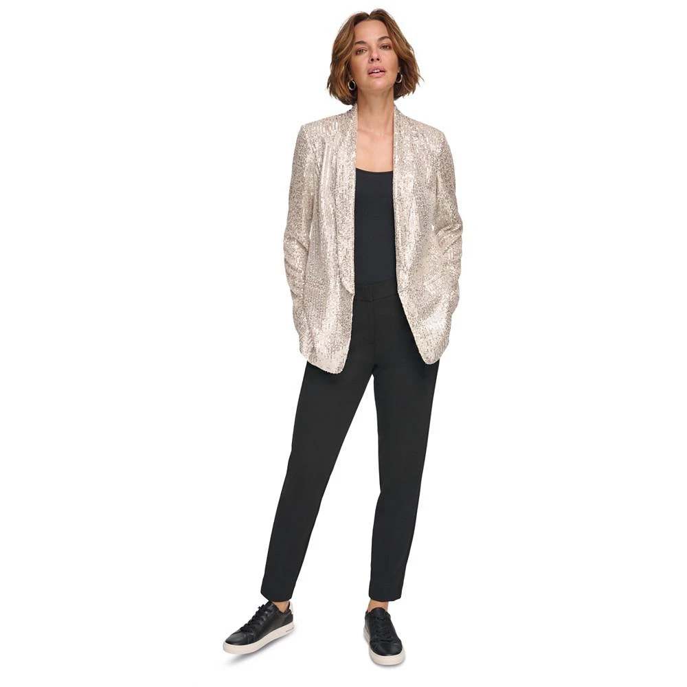 商品DKNY|Women's Sequin Open-Front Shawl-Collar Blazer,价格¥491,第4张图片详细描述