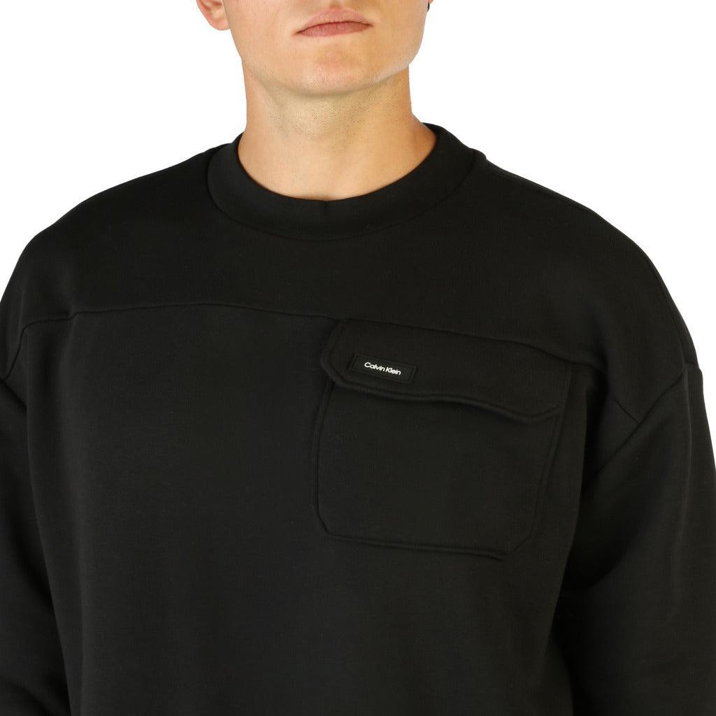 商品Calvin Klein|Calvin Klein round neck solid color Sweatshirt,价格¥836,第5张图片详细描述