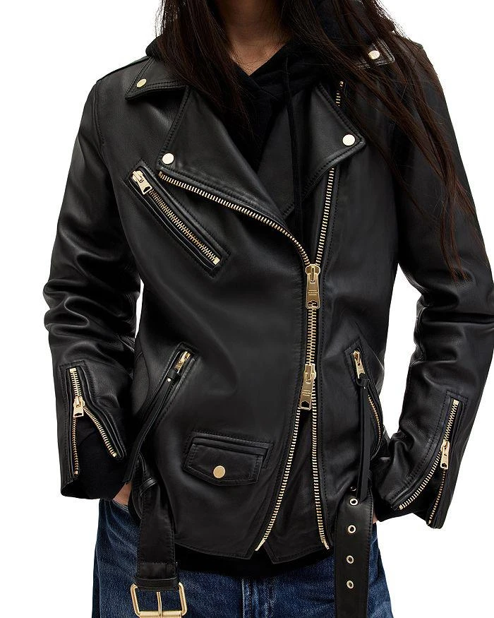 商品ALL SAINTS|Billie Leather Biker Jacket,价格¥3434,第1张图片