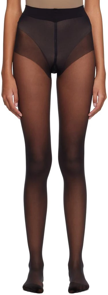 商品Wolford|Black Pure 10 Tights,价格¥472,第1张图片