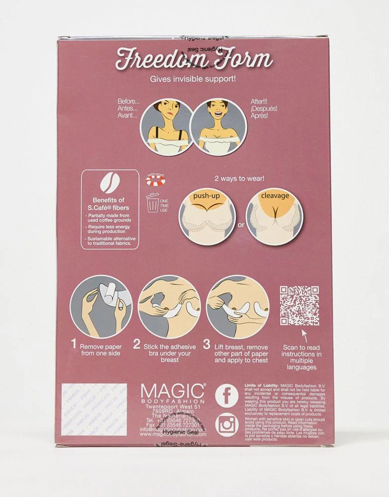 商品Magic|Magic Bodyfashion freedom form waterproof supportive and lifting breast tape 4 pack in brown,价格¥192,第2张图片详细描述