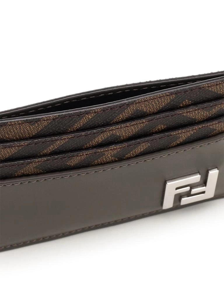 商品Fendi|Diagonal Wallets Brown,价格¥2191,第4张图片详细描述