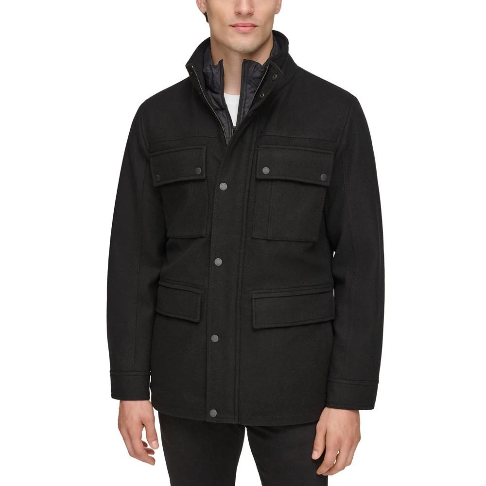 商品GUESS|Men's Water-Repellent Jacket with Zip-Out Quilted Puffer Bib,价格¥749,第5张图片详细描述