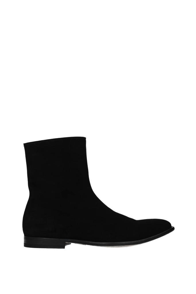 商品Alexander McQueen|Ankle Boot Suede Black,价格¥2403,第1张图片