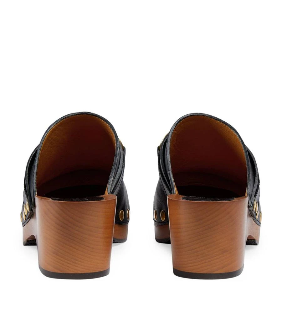 商品Gucci|Leather Horsebit Clogs 35,价格¥8629,第2张图片详细描述