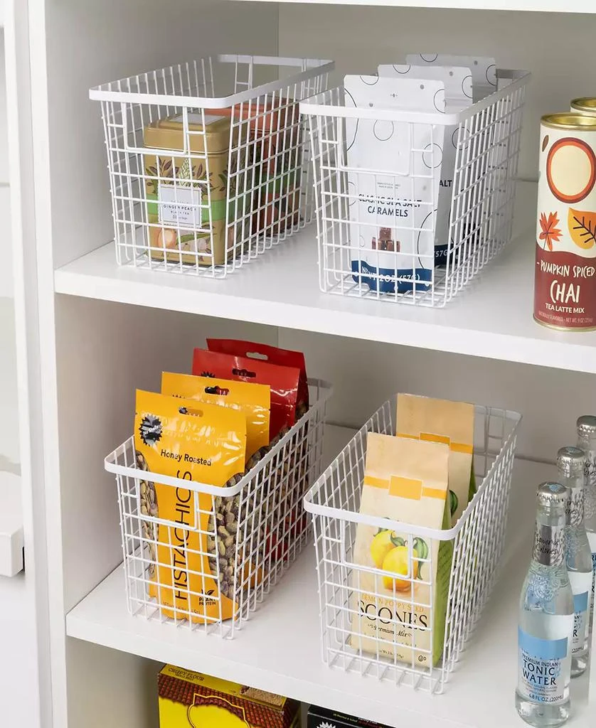 商品Smart Design|Nestable 6" x 12" x 6" Basket Organizer with Handles, Set of 4,价格¥258,第4张图片详细描述