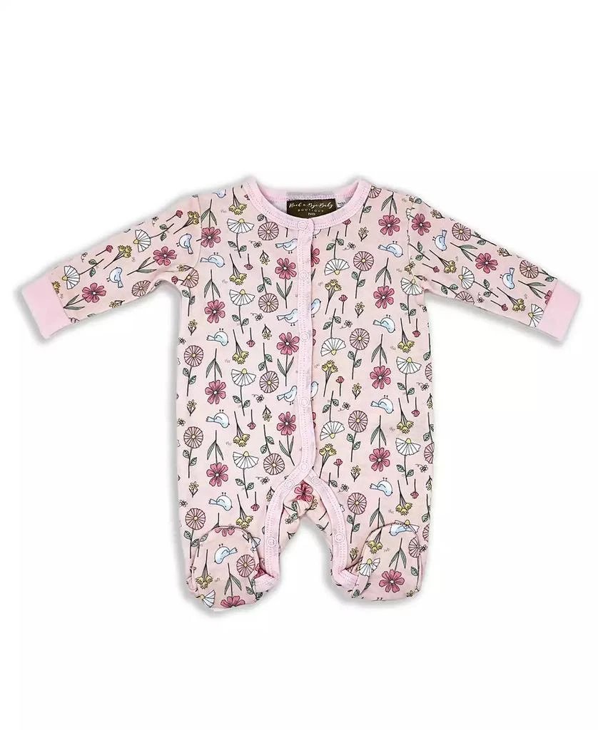 商品Rock-A-Bye Baby Boutique|Baby Girls Birdy Floral Layette Gift in Mesh Bag, 5 Piece Set,价格¥225,第4张图片详细描述