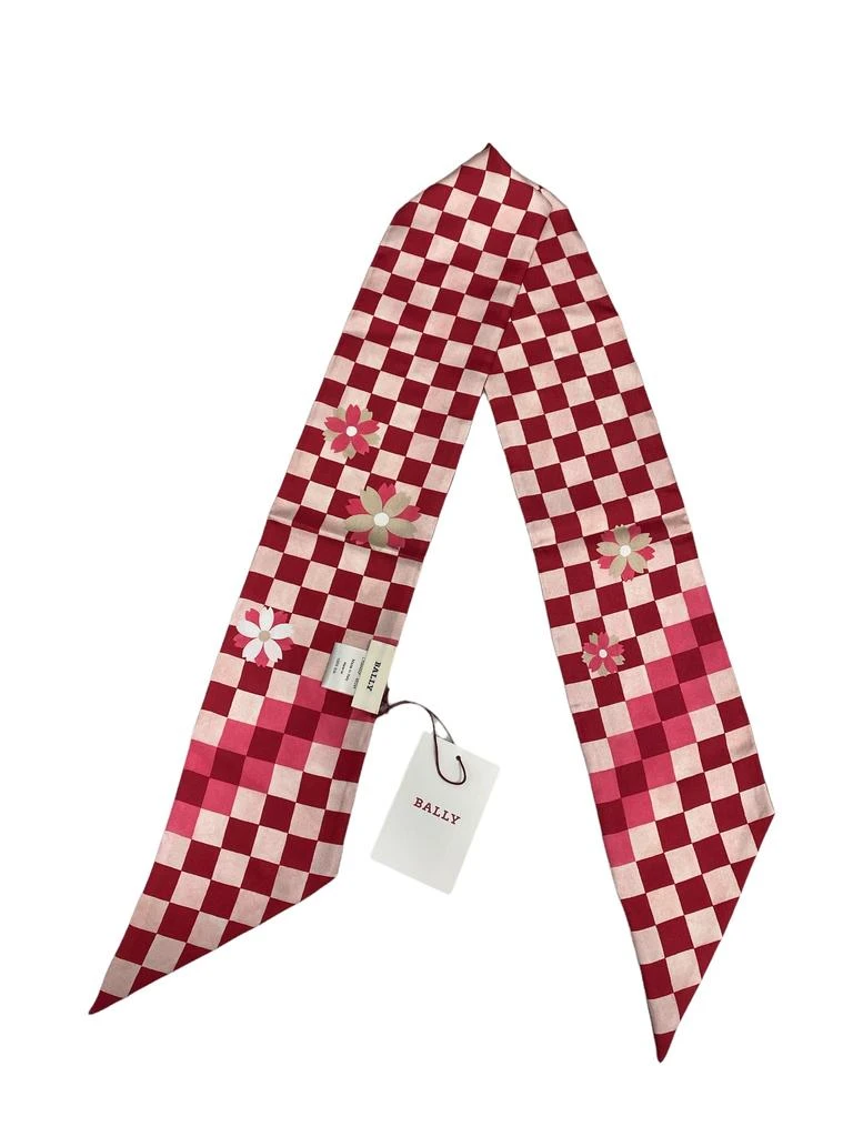 商品Bally|NEW Bally Ladies 6233407 Red/Multicolor Printed Silk Scarf MSRP,价格¥551,第2张图片详细描述