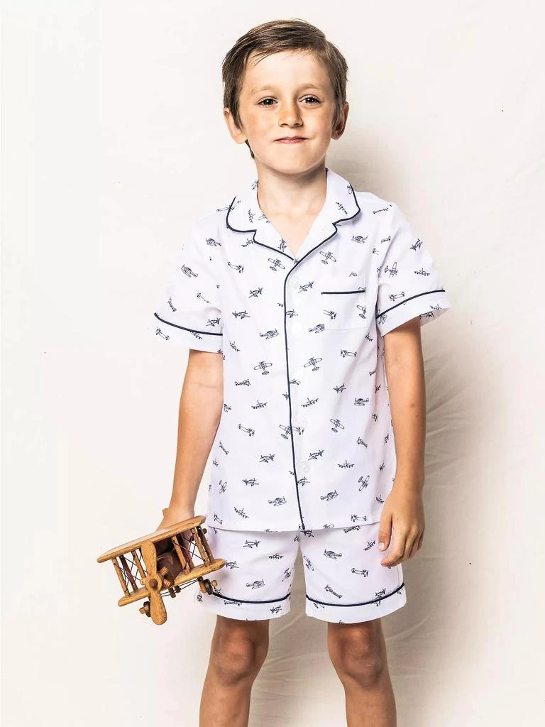 商品Petite Plume|Little Boy's & Boy's Par Avion Pajama Set,价格¥360,第2张图片详细描述