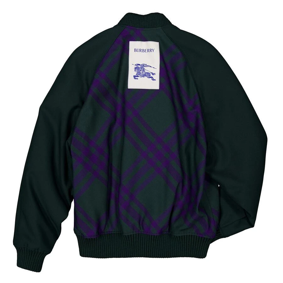 商品Burberry|男士格纹双面拉链飞行员夹克,价格¥2590,第3张图片详细描述