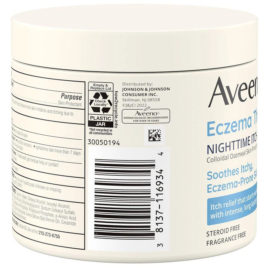 商品Aveeno|Eczema Therapy Nighttime Itch Relief Balm Fragrance-Free,价格¥173,第2张图片详细描述