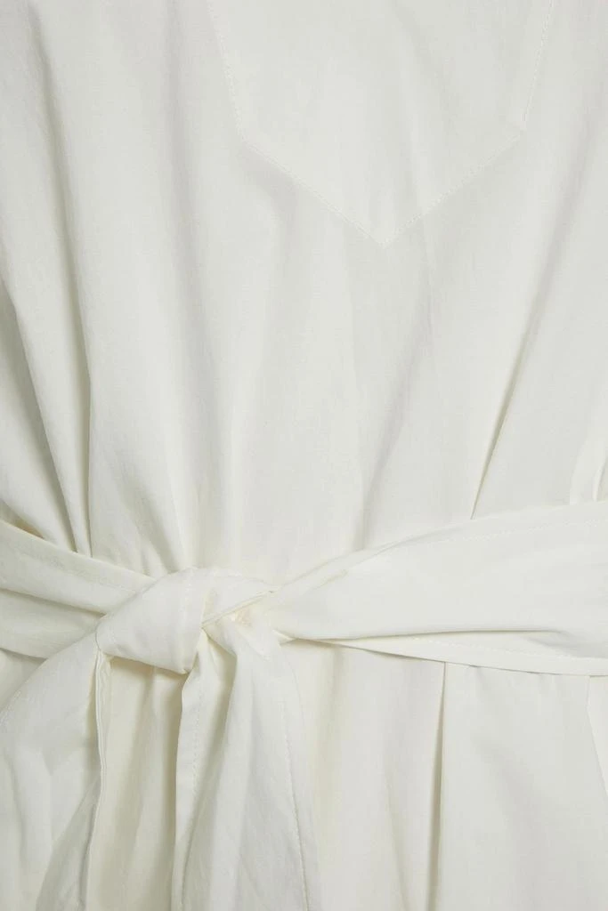 商品FRAME|Belted cotton-poplin mini dress,价格¥1042,第4张图片详细描述