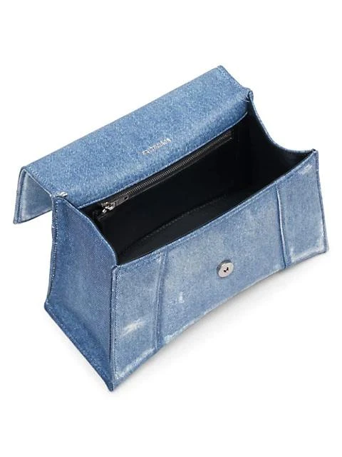 商品Balenciaga|Hourglass Painted Denim Top Handle Bag,价格¥21077,第3张图片详细描述