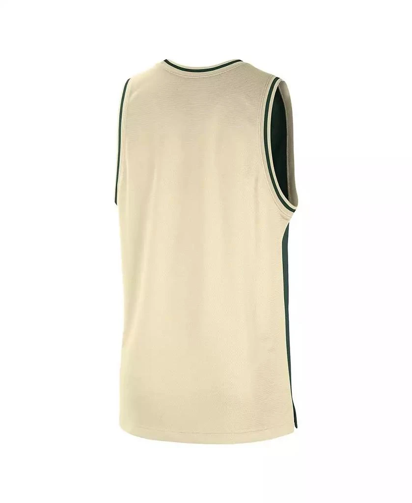 商品NIKE|Men's Hunter Green, Cream Milwaukee Bucks Courtside Versus Force Split DNA Performance Mesh Tank Top,价格¥367,第2张图片详细描述