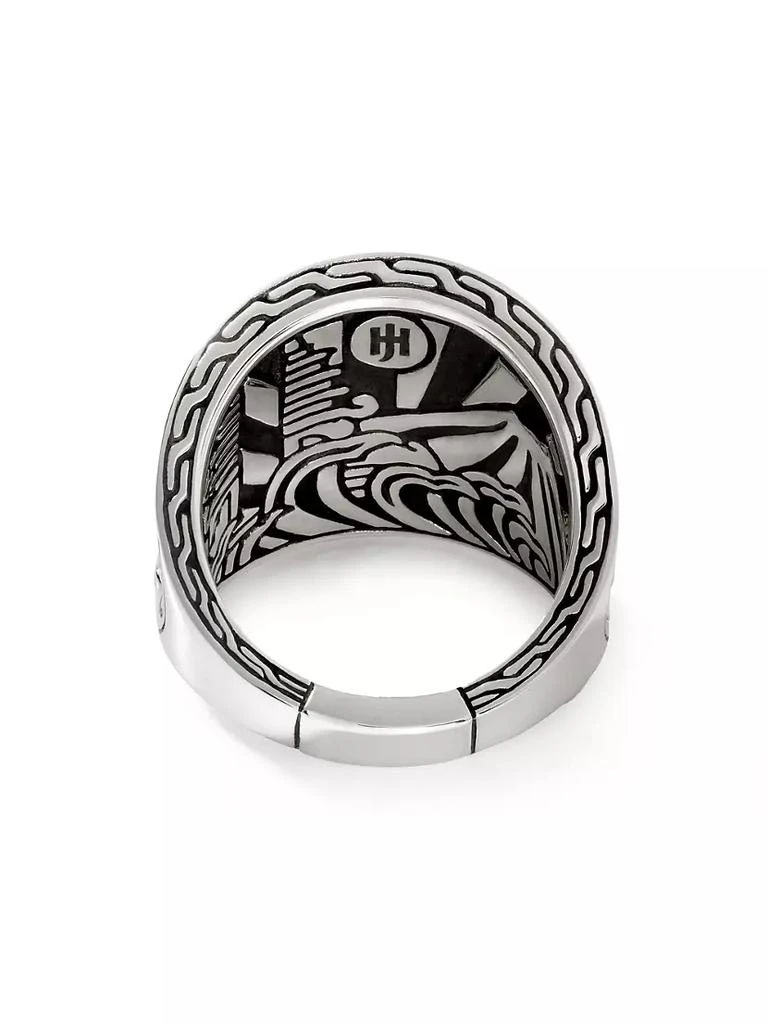 商品John Hardy|Classic Chain Sterling Silver & 18K Yellow Gold Saddle Ring,价格¥5957,第4张图片详细描述