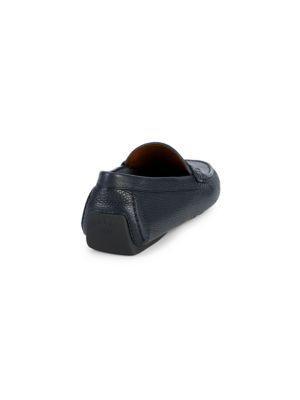 商品Bally|Waltec Pebbled Leather Loafers,价格¥2065,第5张图片详细描述