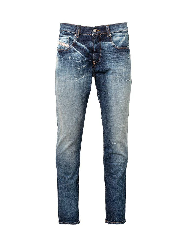 商品Diesel|Diesel 2019 D-Strukt Distressed Slim-Cut Jeans,价格¥1481,第1张图片