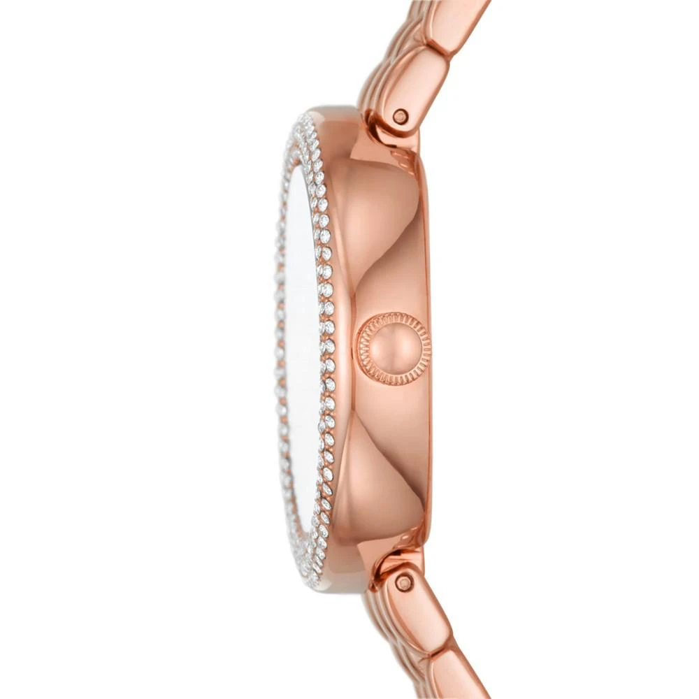 商品Emporio Armani|Women's Rose Gold-Tone Stainless Steel Bracelet Watch 30mm,价格¥2582,第2张图片详细描述