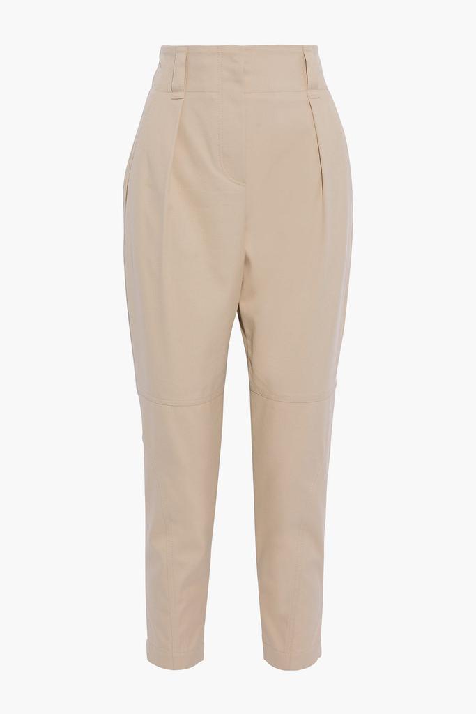 Cropped cotton-blend twill tapered pants商品第1张图片规格展示