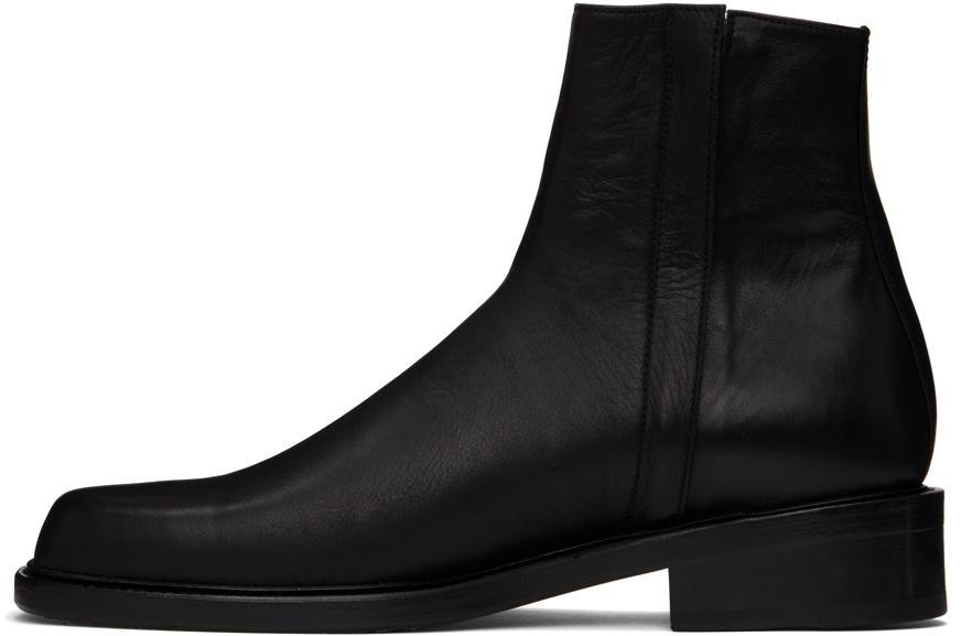 商品Juun.J|Black Leather Chelsea Boots,价格¥4227,第5张图片详细描述