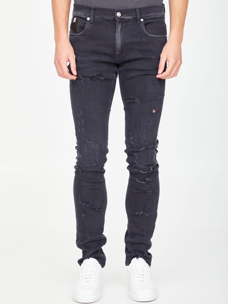 Black skinny jeans商品第1张图片规格展示