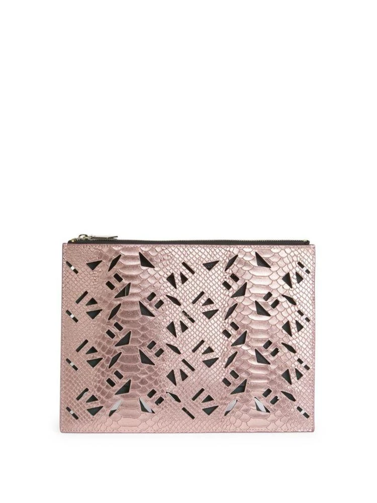 商品Kenzo|Cutout Python Leather Pouch,价格¥1168,第1张图片