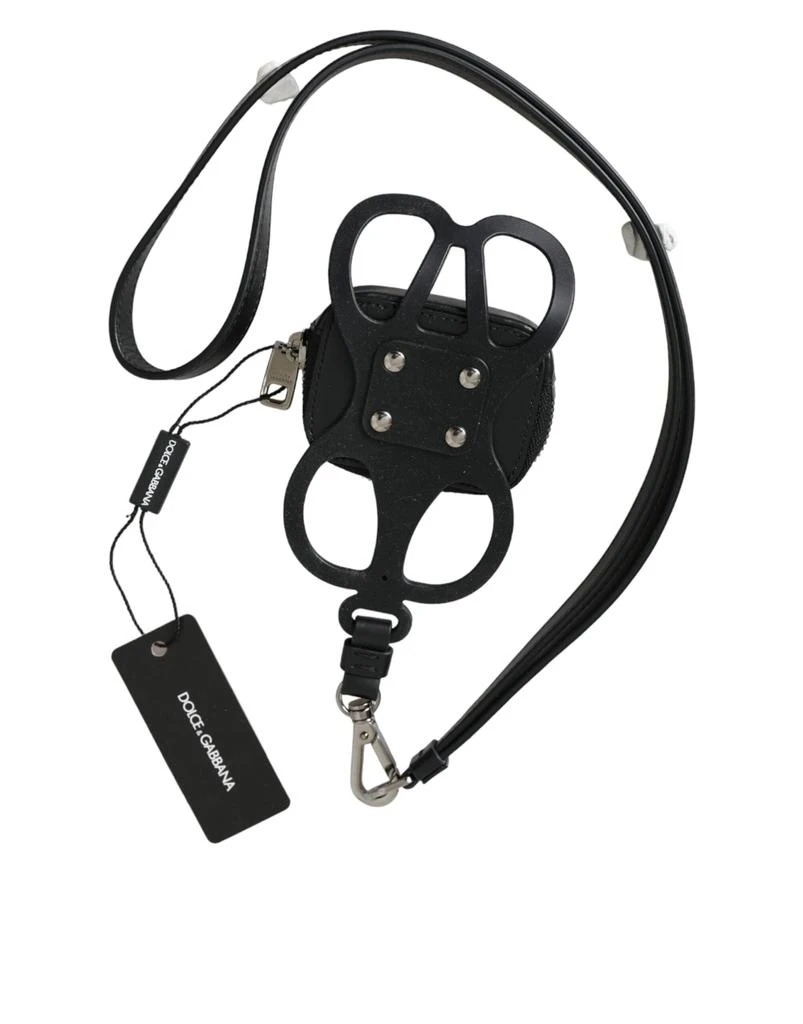 商品Dolce & Gabbana|Calfskin Leather DG Logo Coin Purse Lanyard Men's Wallet,价格¥3249,第3张图片详细描述