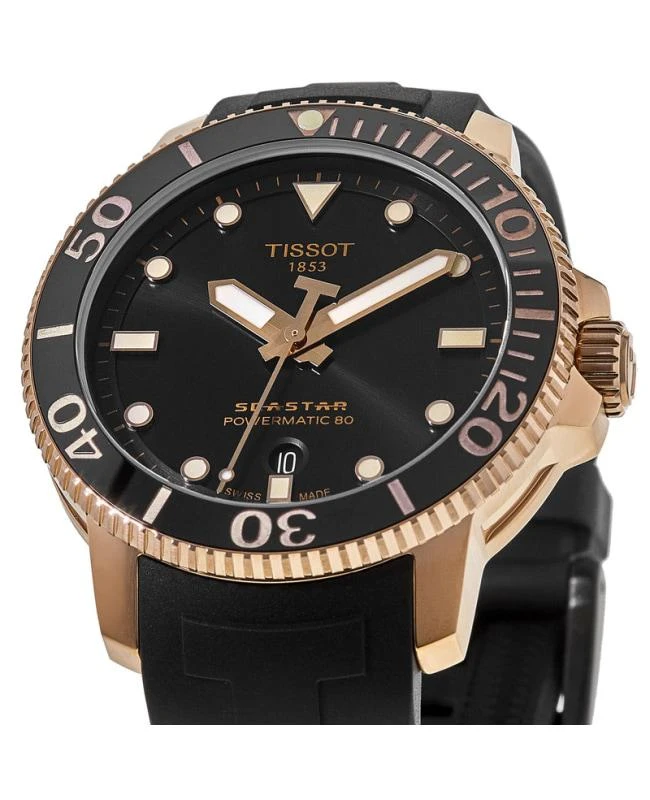 商品Tissot|Tissot Seastar 1000 Black Dial Black Rubber Strap Men's Watch T120.407.37.051.01,价格¥5535,第2张图片详细描述