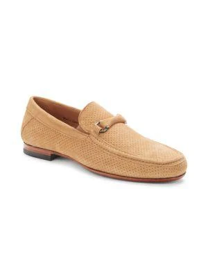 商品Mezlan|Perforated Suede Loafers,价格¥714,第2张图片详细描述