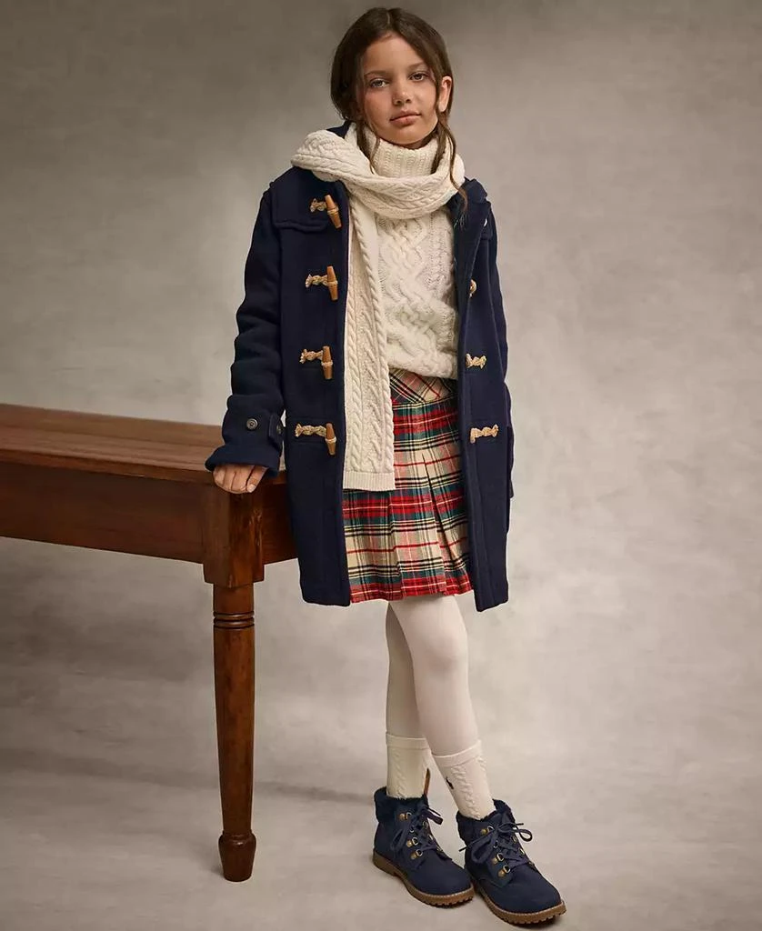 商品Ralph Lauren|Big Girls Plaid Pleated Cotton Twill Skirt,价格¥344,第1张图片