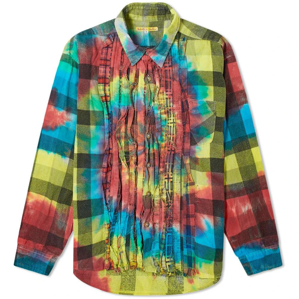 商品Needles|Needles 7 Ribbon Cuts Tie Dye Flannel Shirt,价格¥765,第1张图片