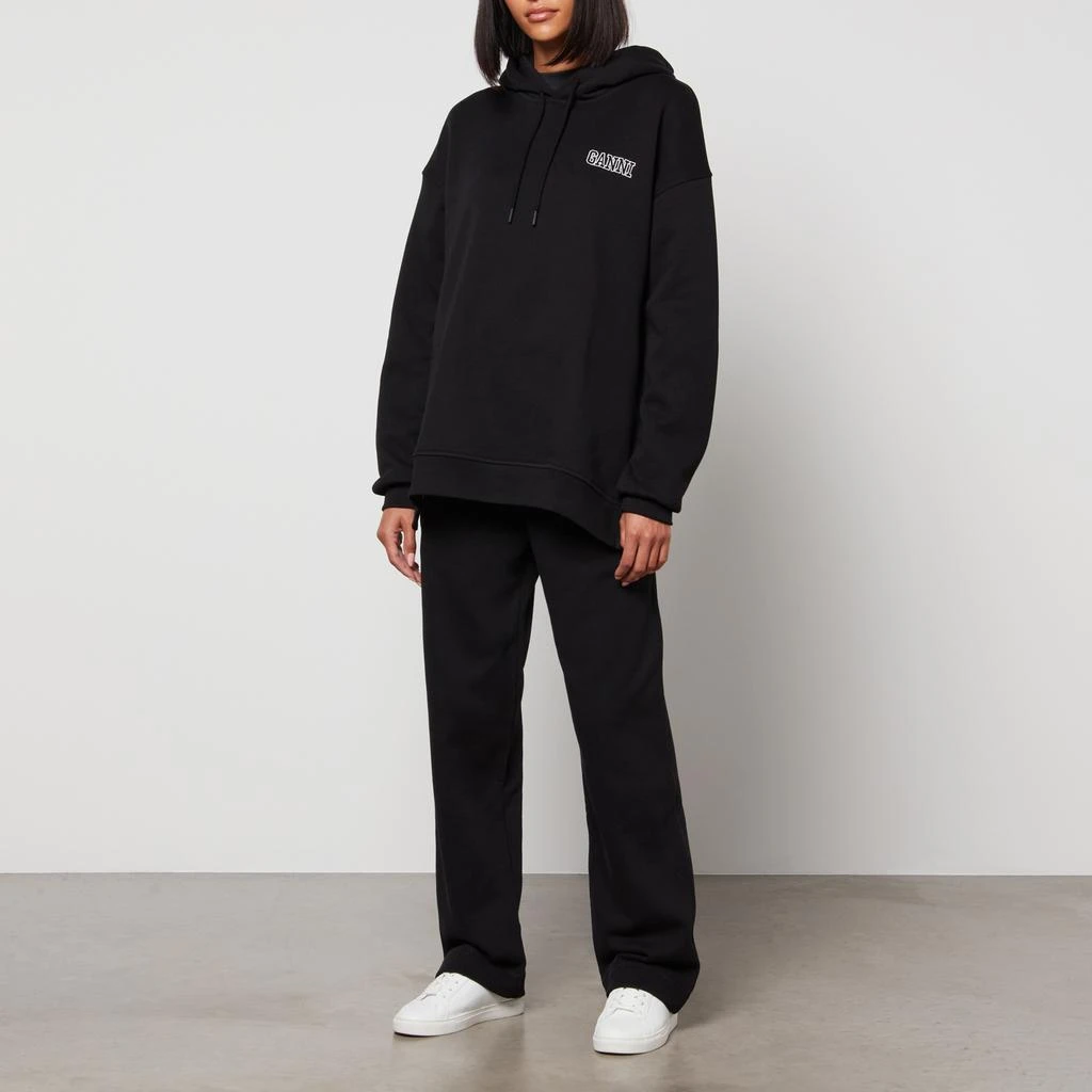 商品Ganni|Ganni Women's Isoli Hooded Sweatshirt - Black,价格¥810,第3张图片详细描述