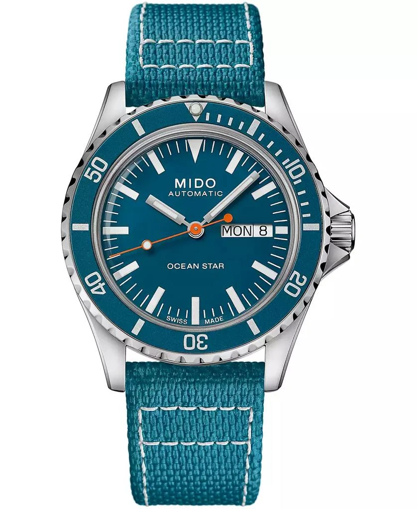 商品MIDO|Men’s Swiss Automatic Ocean Star Tribute 75th Anniversary Stainless Steel Bracelet Watch 41mm,价格¥9352,第2张图片详细描述