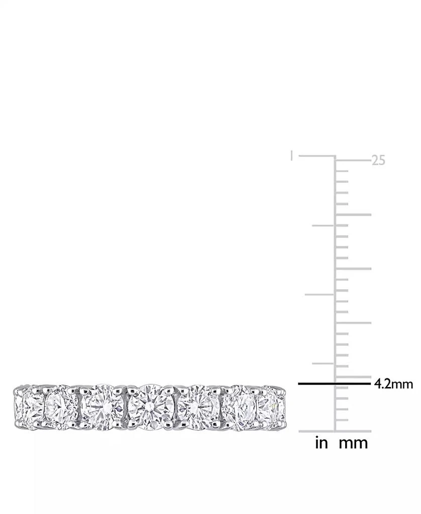 商品Macy's|Moissanite All-Around Eternity Band (4 ct. t.w.) in 10k White Gold,价格¥7329,第3张图片详细描述