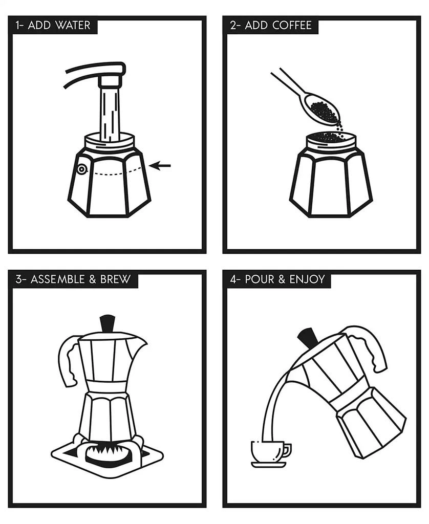 商品Sedona Kitchen|Aluminum 3 Cup Espresso Maker,价格¥223,第5张图片详细描述